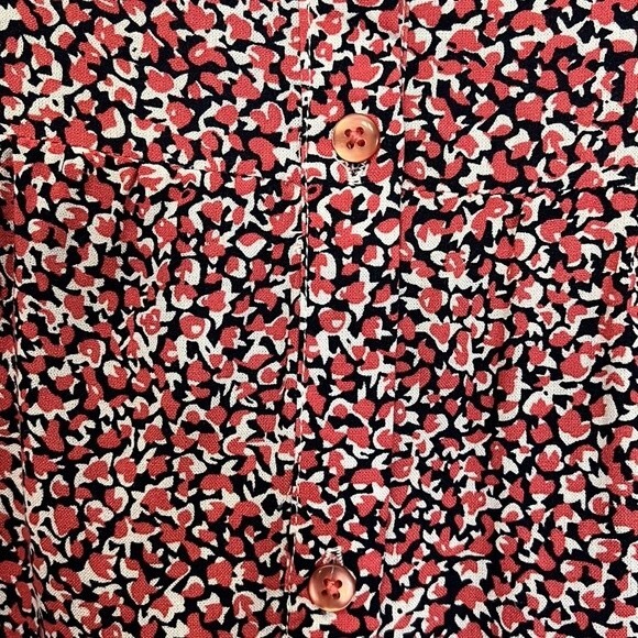 Name it girl abstract fall baby doll blouse size 11-12Y burnt orange/black/white - Picture 11 of 11